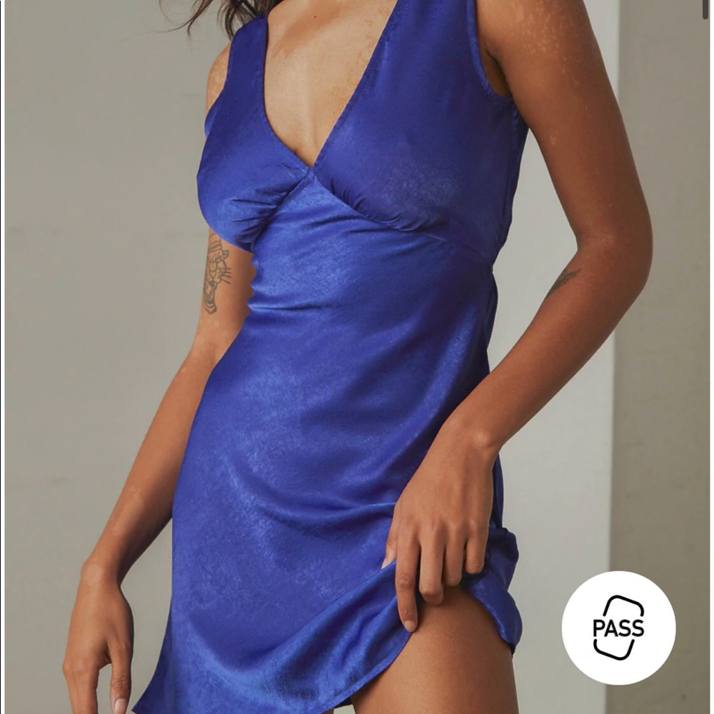 Peppermayo • Audrey Vintage Slip Dress - Cobalt Blue. Size 2.